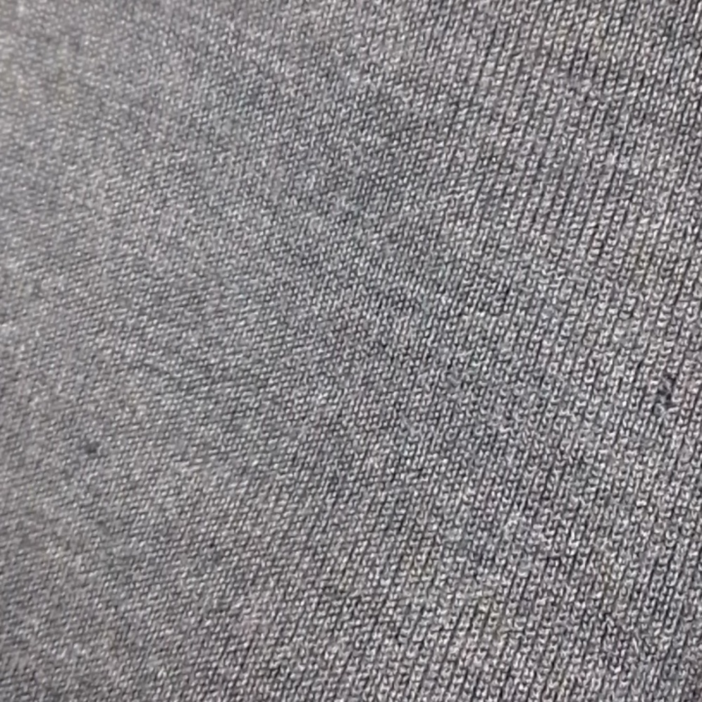 Soft Surroundings Heavy Weight Long Sleeve V Neck Gray With Black Velvet Trim Lg - Picture 8 of 10